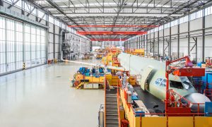 Montage eines Airbus im Werk
